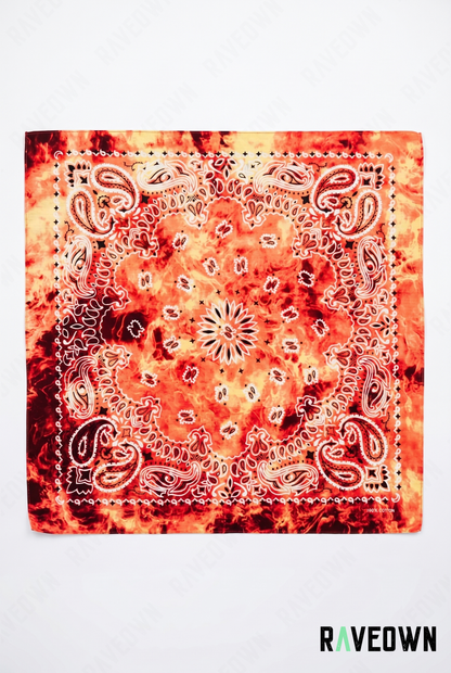 Bandana Dans Les Cheveux – Paisley Délavé | Festi.Life