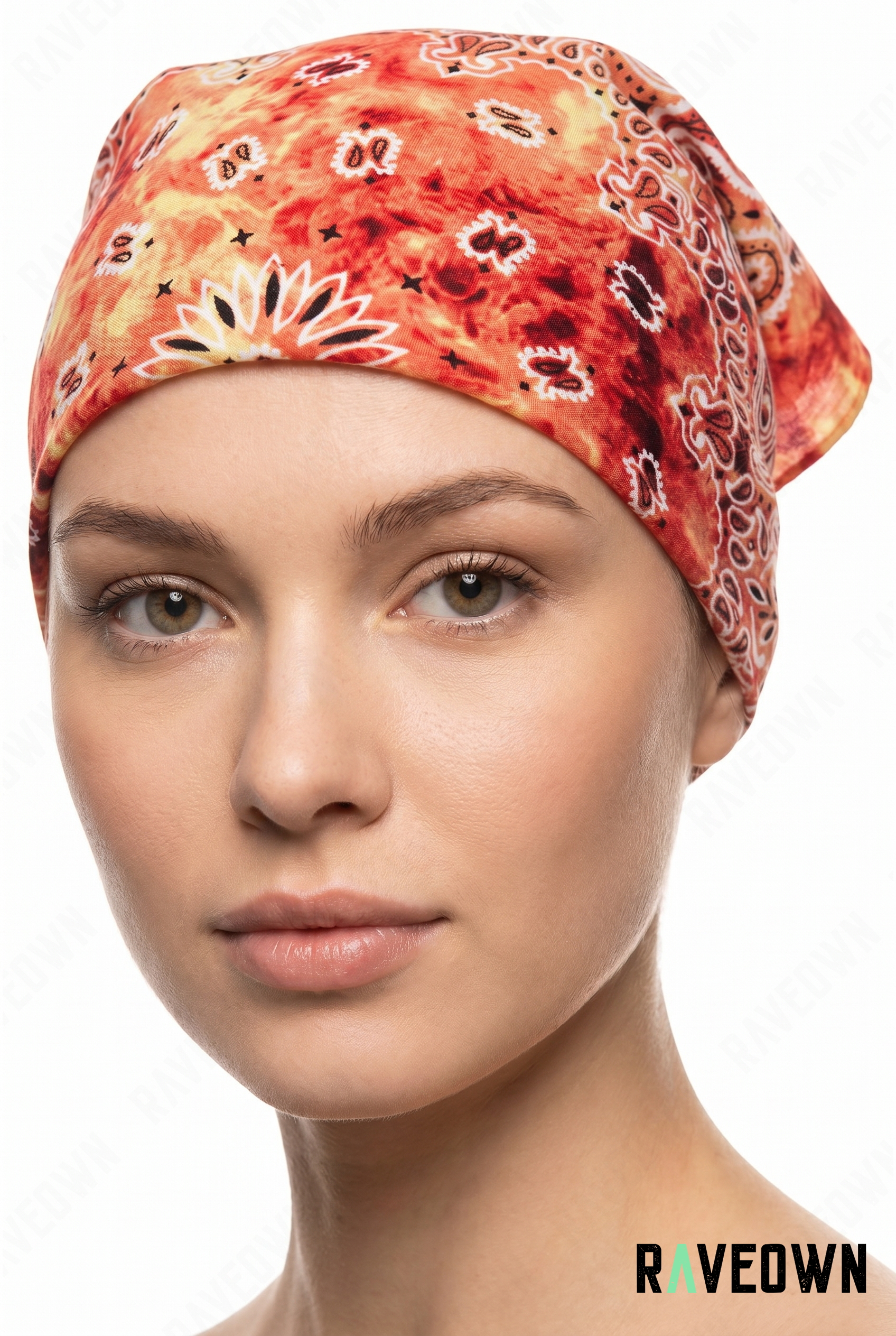 Bandana Dans Les Cheveux – Paisley Délavé | Festi.Life