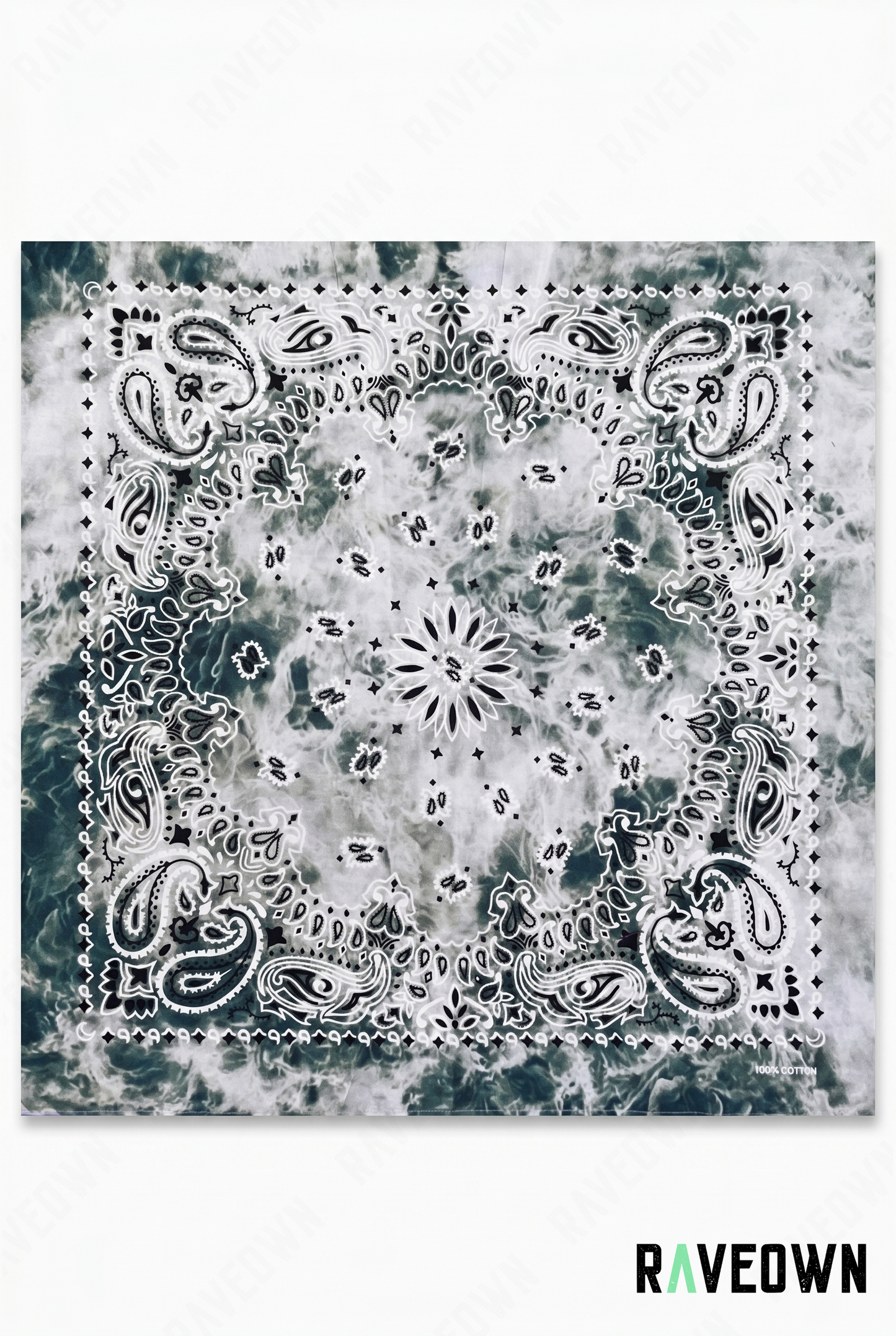 Bandana Dans Les Cheveux – Paisley Délavé | Festi.Life