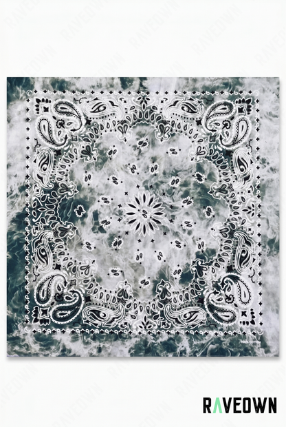 Bandana Dans Les Cheveux – Paisley Délavé | Festi.Life