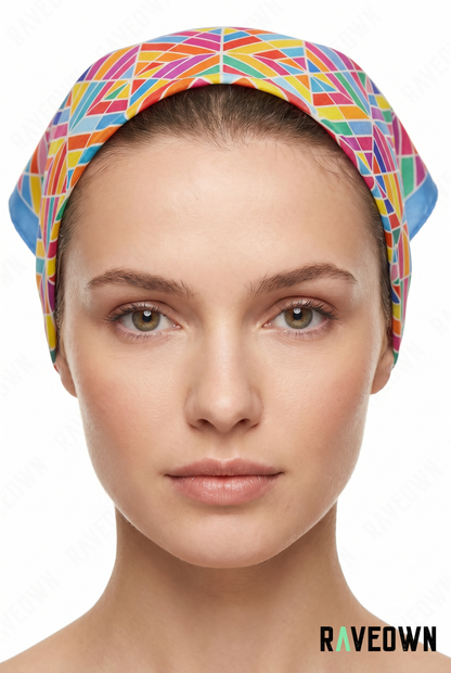 Foulard Bandana Femme Géométrique | Lunaï