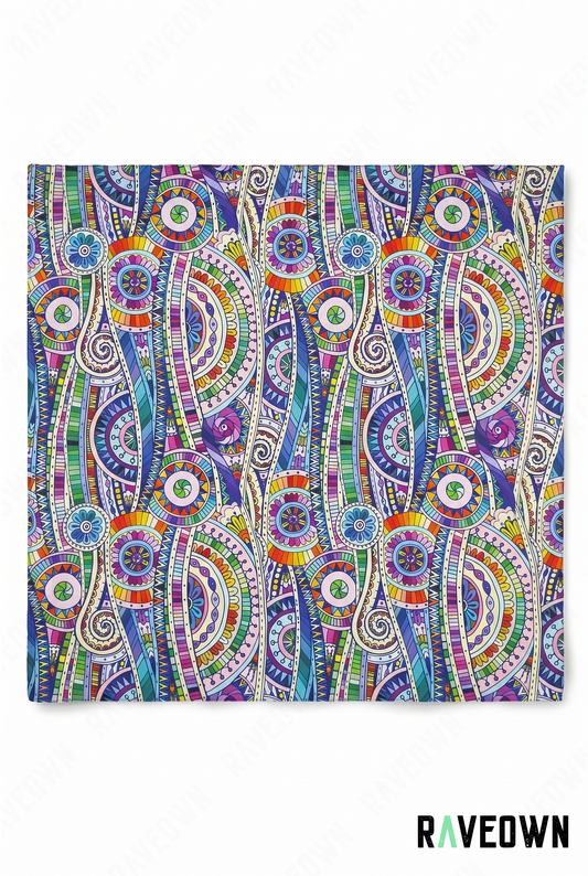 Bandana En Cachemire – Paisley Vibrant Bohème | Terra Boho