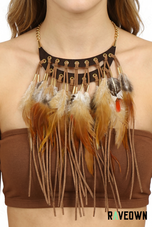 Collier de plumes | Hippie BOHO