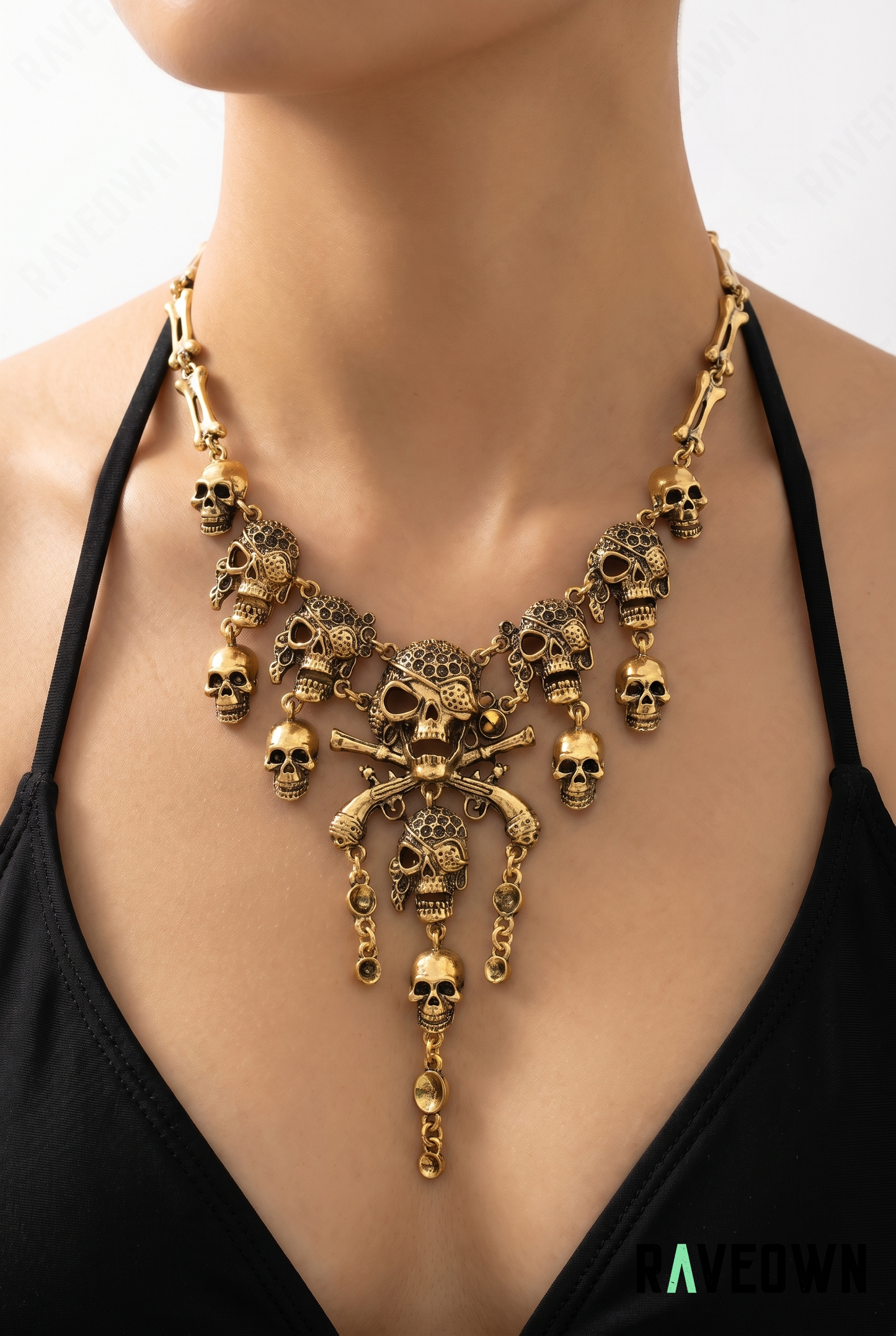 Collier Tête de Mort Pirate | Nektra