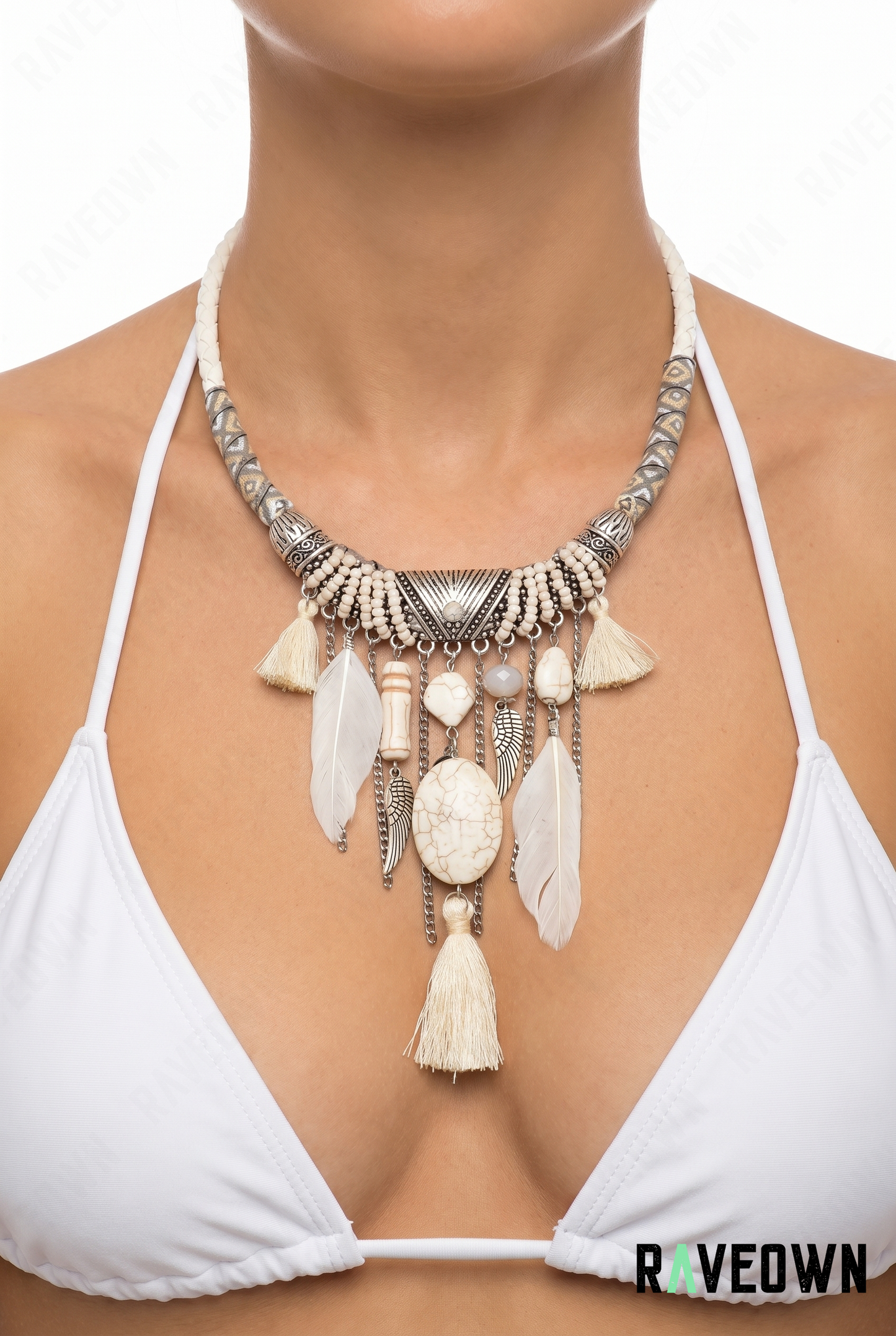Collier Plastron à Pompons | RÆVEN