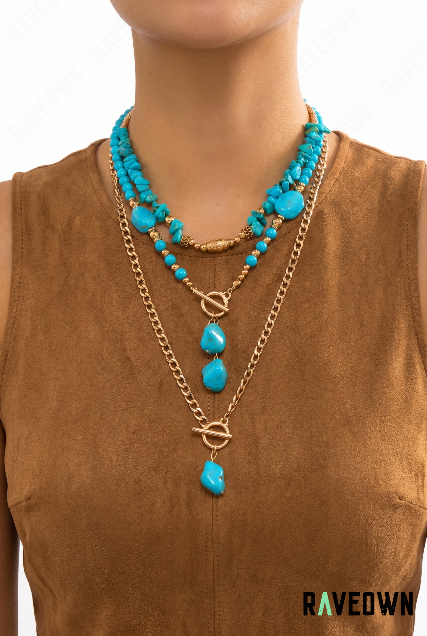 Collier Multirang Turquoise | Hippie Boho