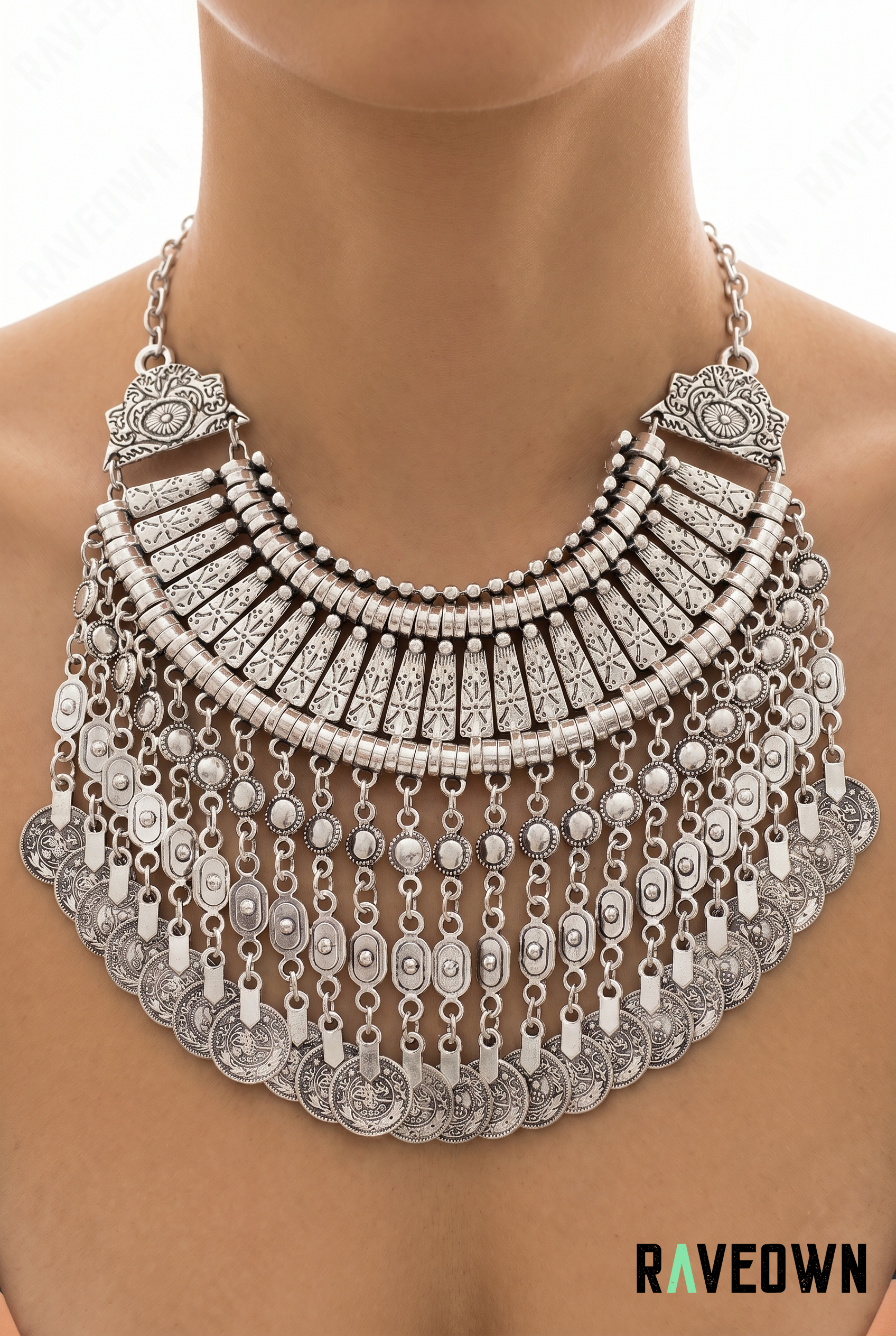 Collier Plastron Ethnique à Pièces | RÆVEN