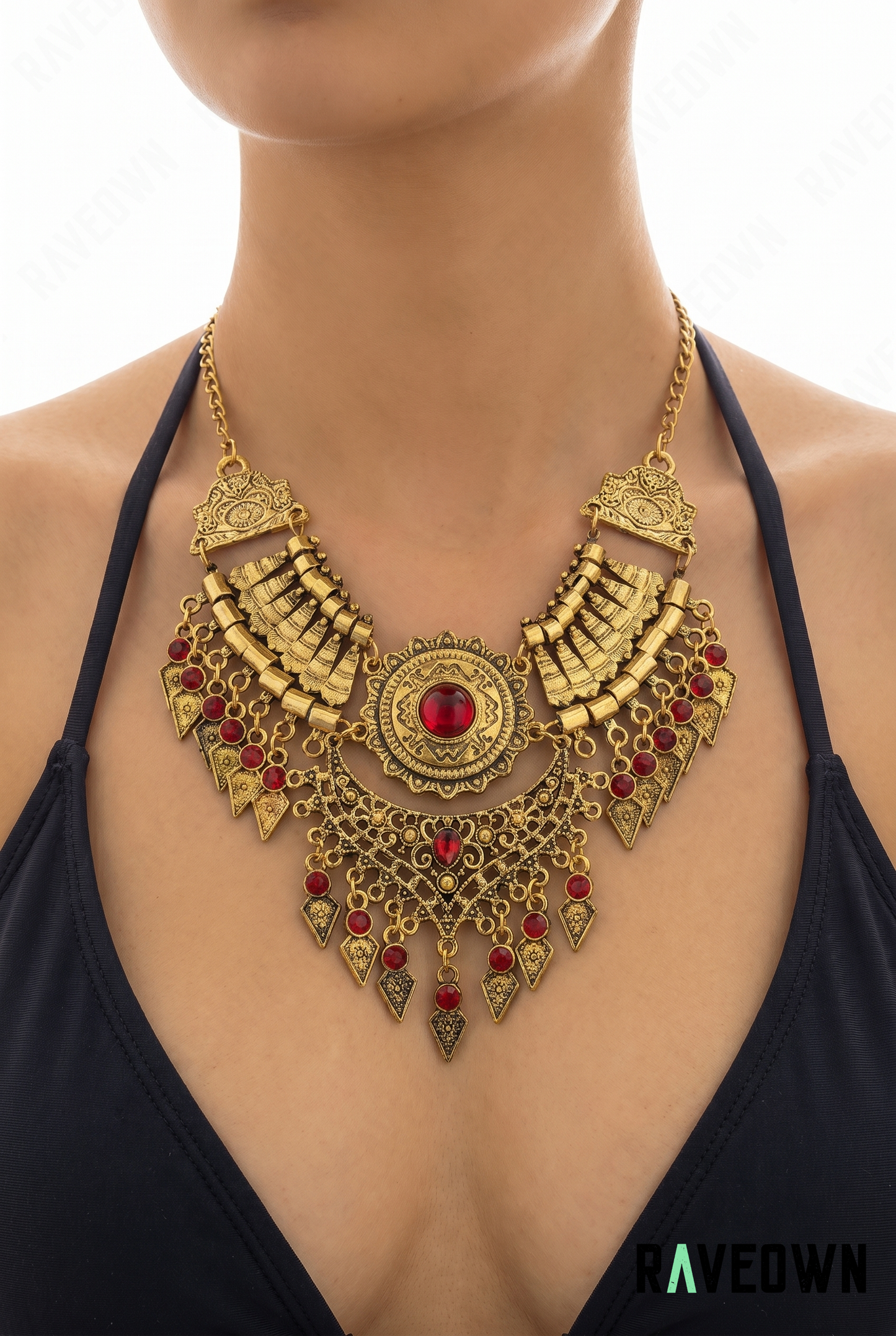 Collier Plastron Bohème Pierres | RÆVEN