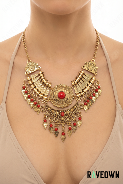 Collier Plastron Bohème Pierres | RÆVEN