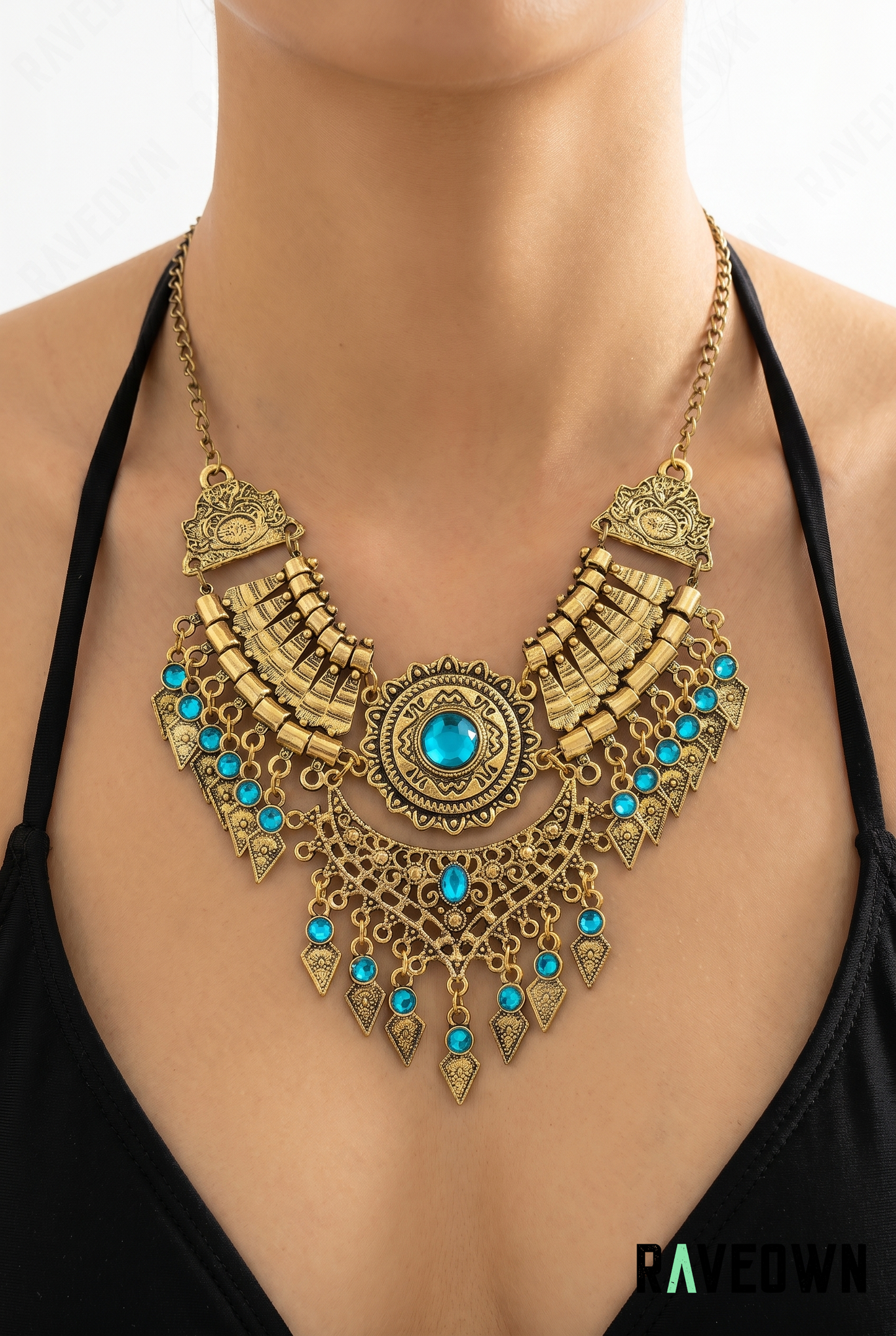 Collier Plastron Bohème Pierres | RÆVEN