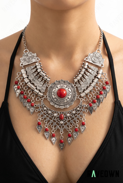 Collier Plastron Bohème Pierres | RÆVEN