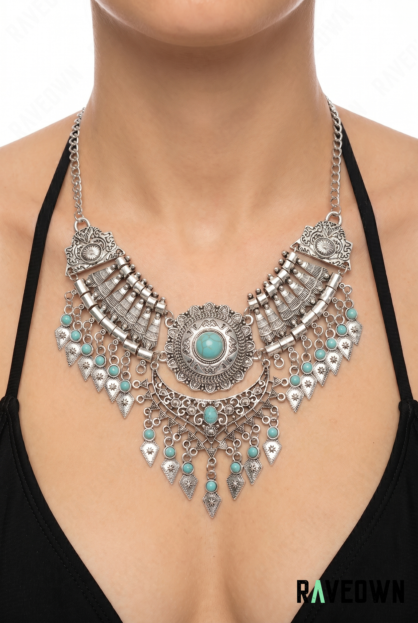 Collier Plastron Bohème Pierres | RÆVEN