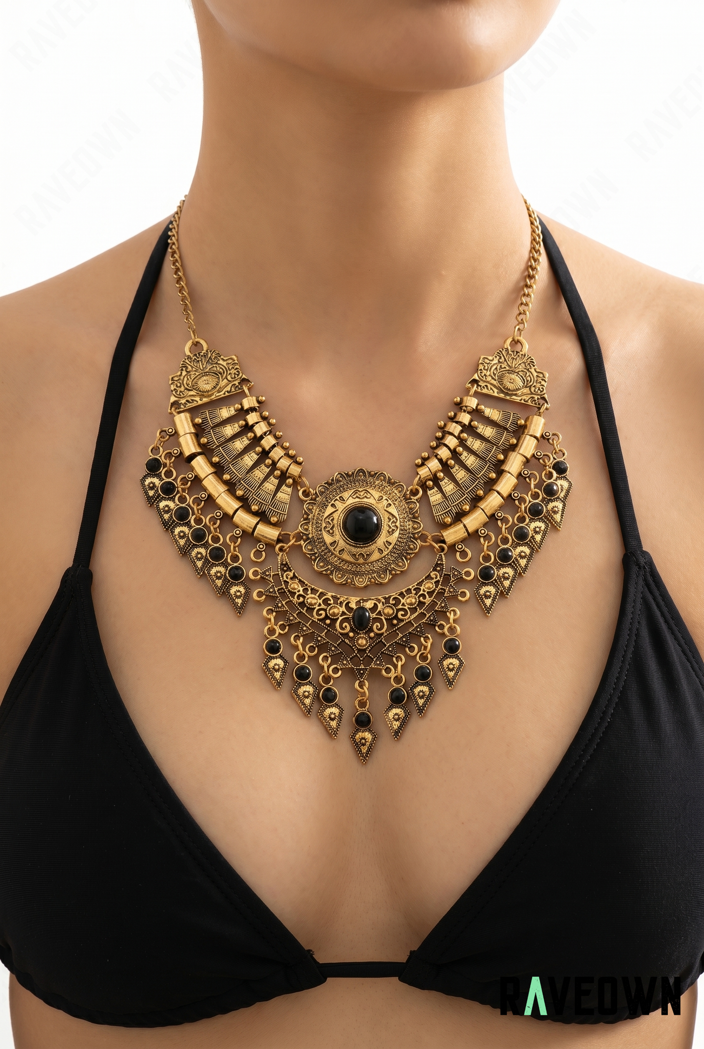 Collier Plastron Bohème Pierres | RÆVEN