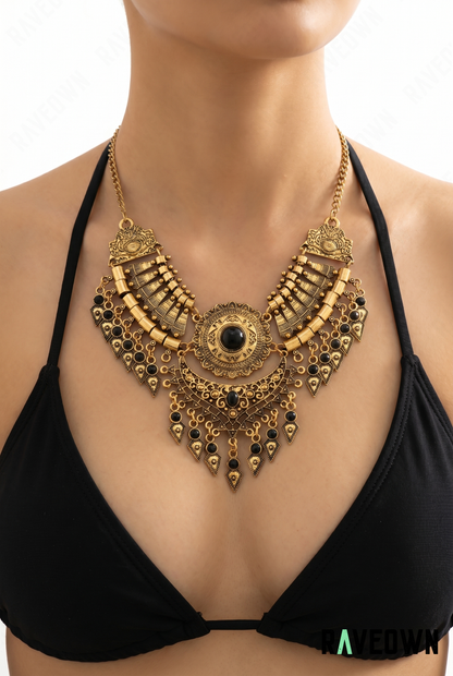 Collier Plastron Bohème Pierres | RÆVEN