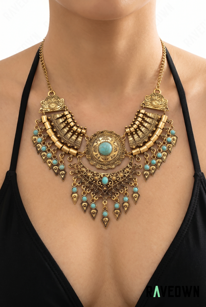 Collier Plastron Bohème Pierres | RÆVEN