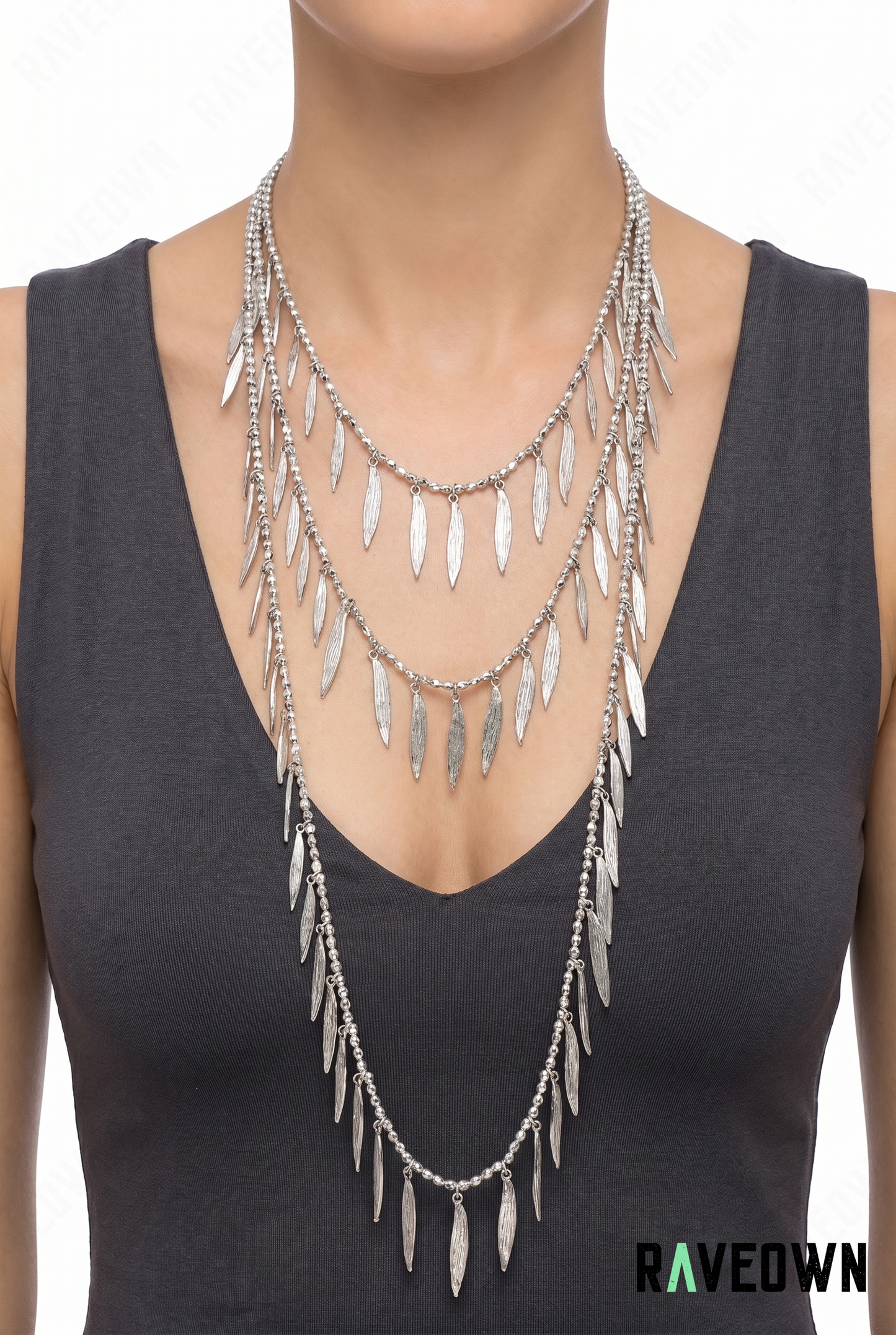 Collier Plume Argent | Hippie Boho