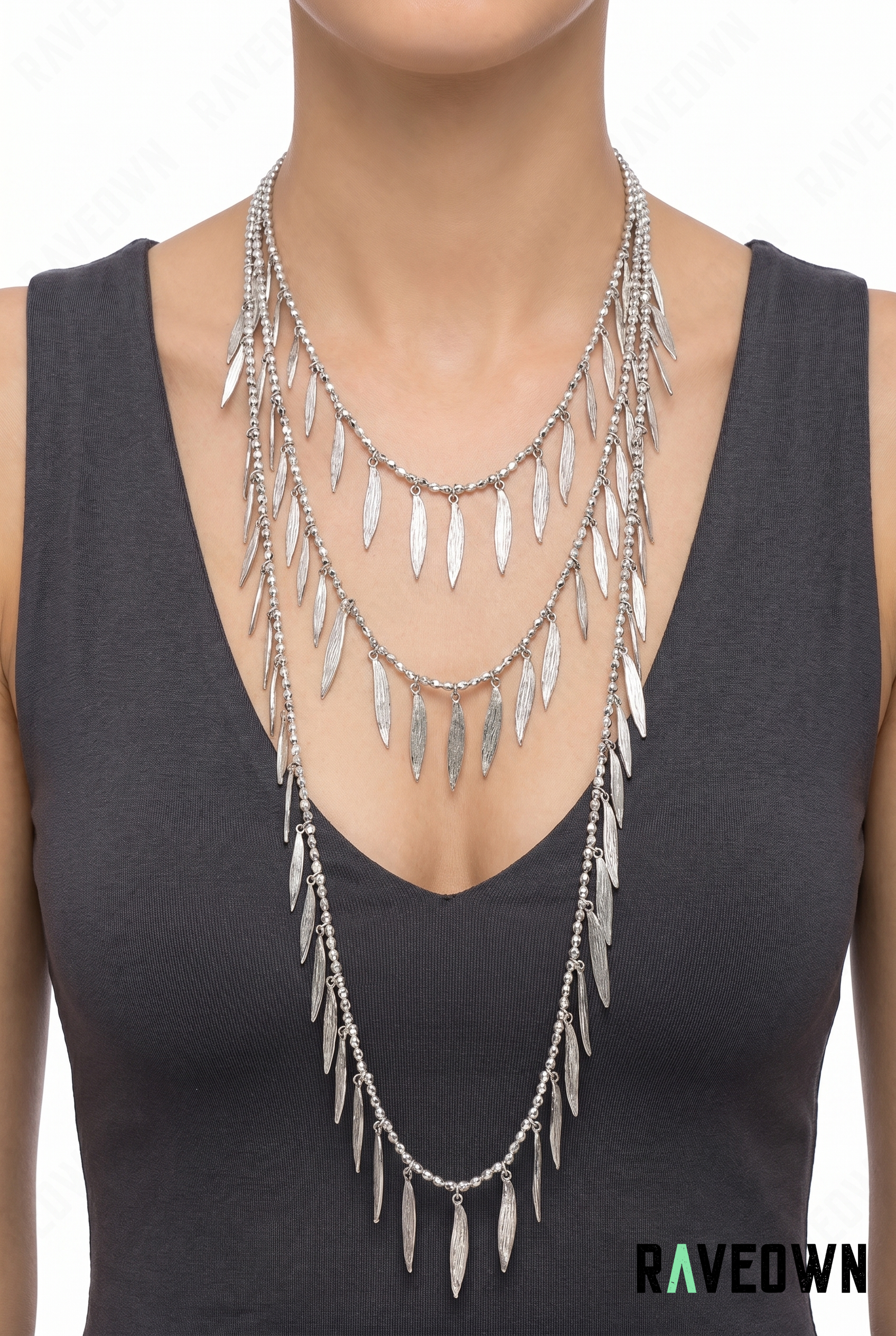 Collier Plume Argent | Hippie Boho
