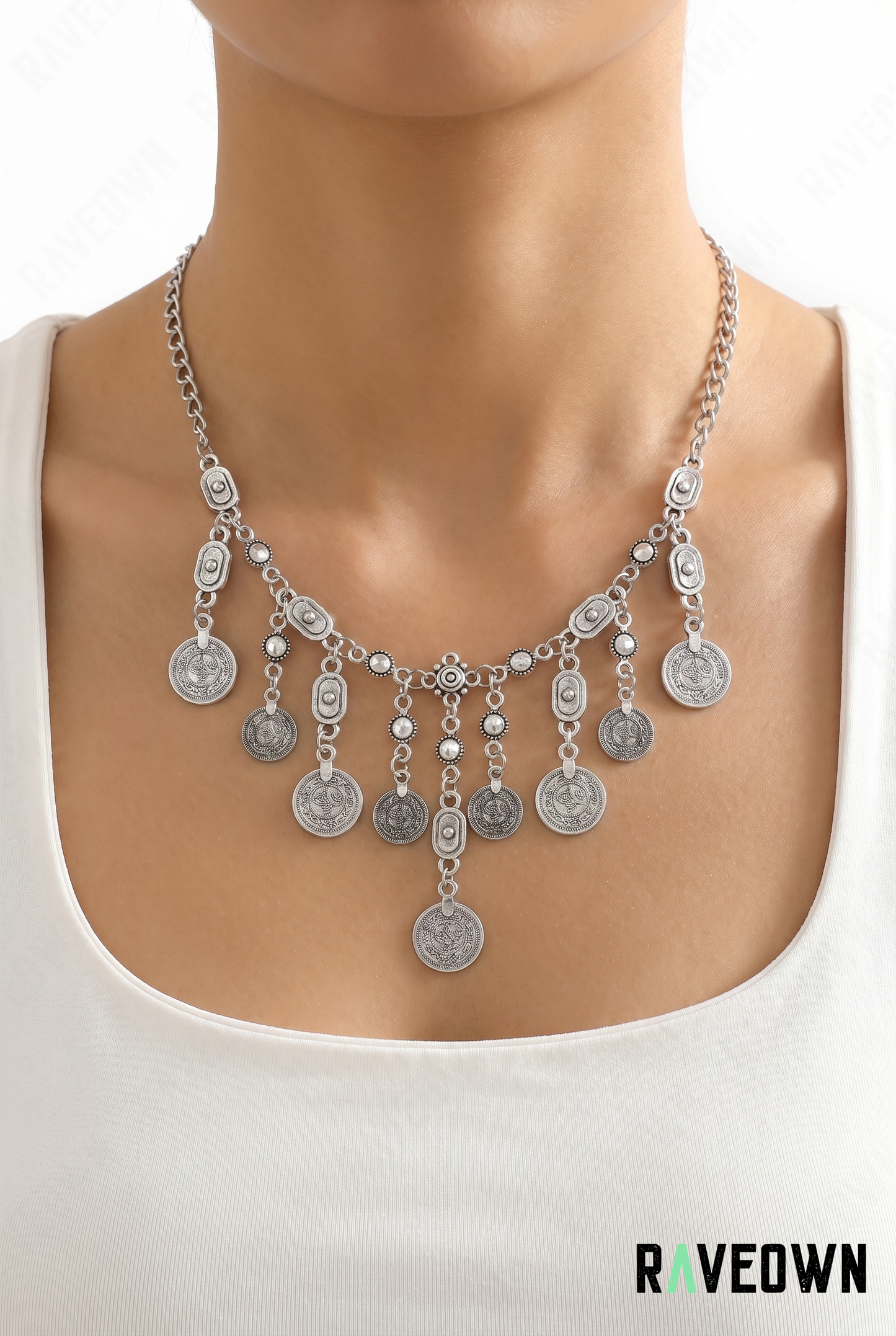 Collier pièces femme | Hippie Boho