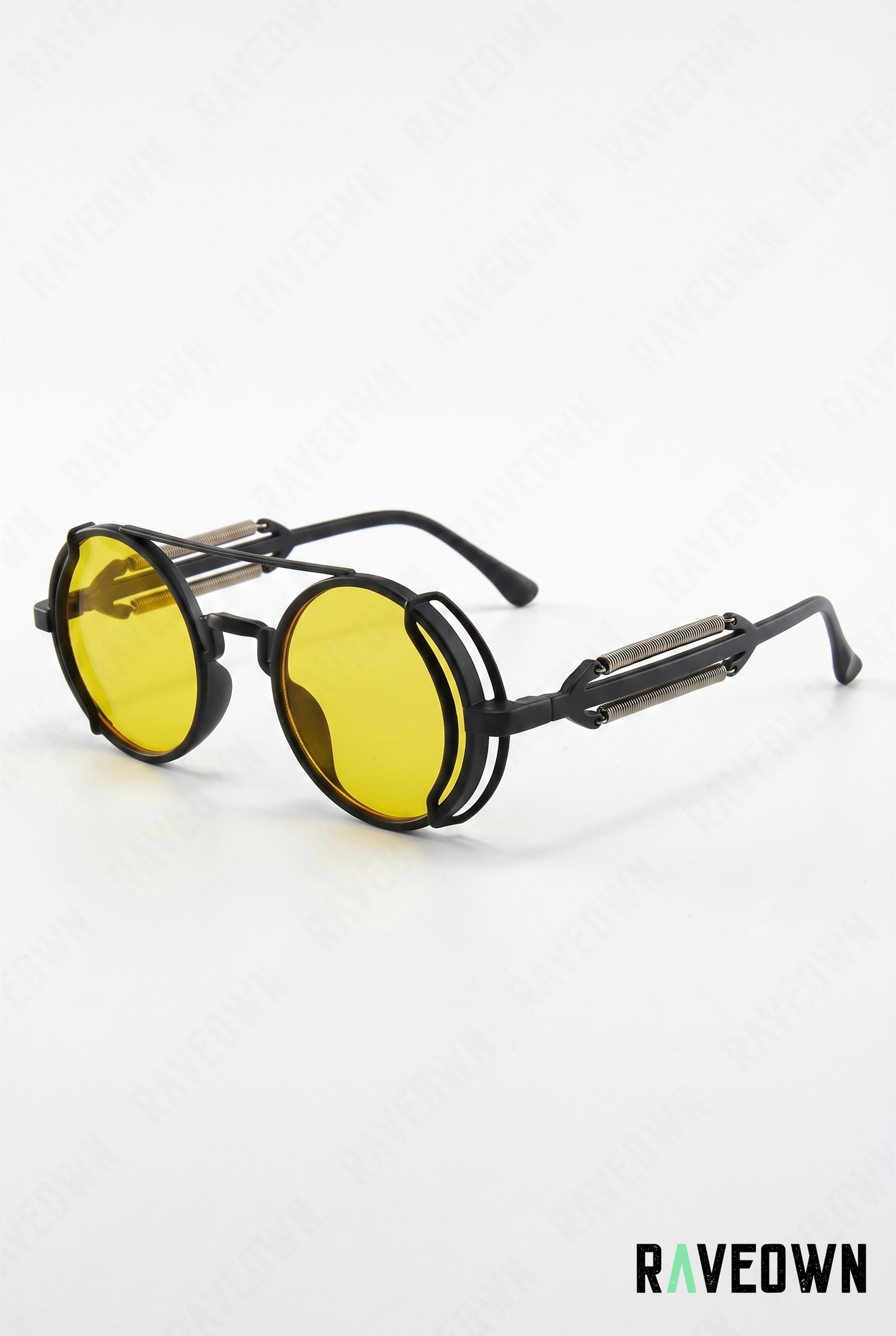 Lunettes De Soleil Rondes Steampunk Rétro | RÆVA