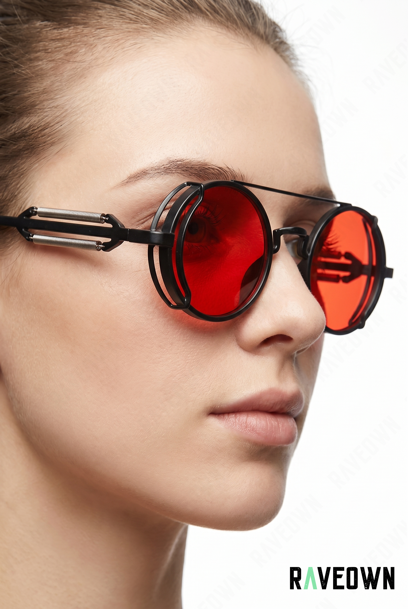 Lunettes De Soleil Rondes Steampunk Rétro | RÆVA