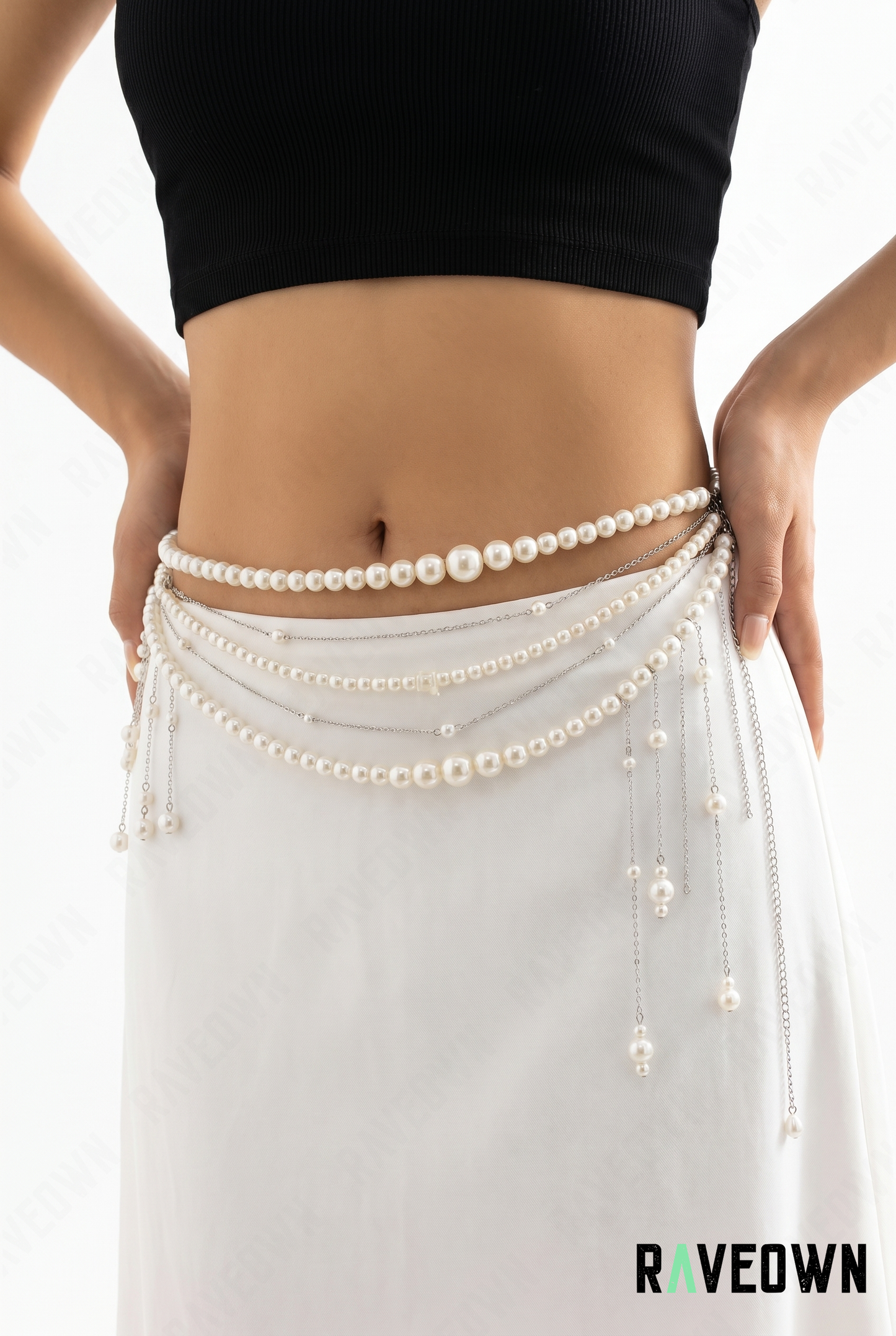 Chaîne de Taille – Perles Longue Drapée | Hippie Boho