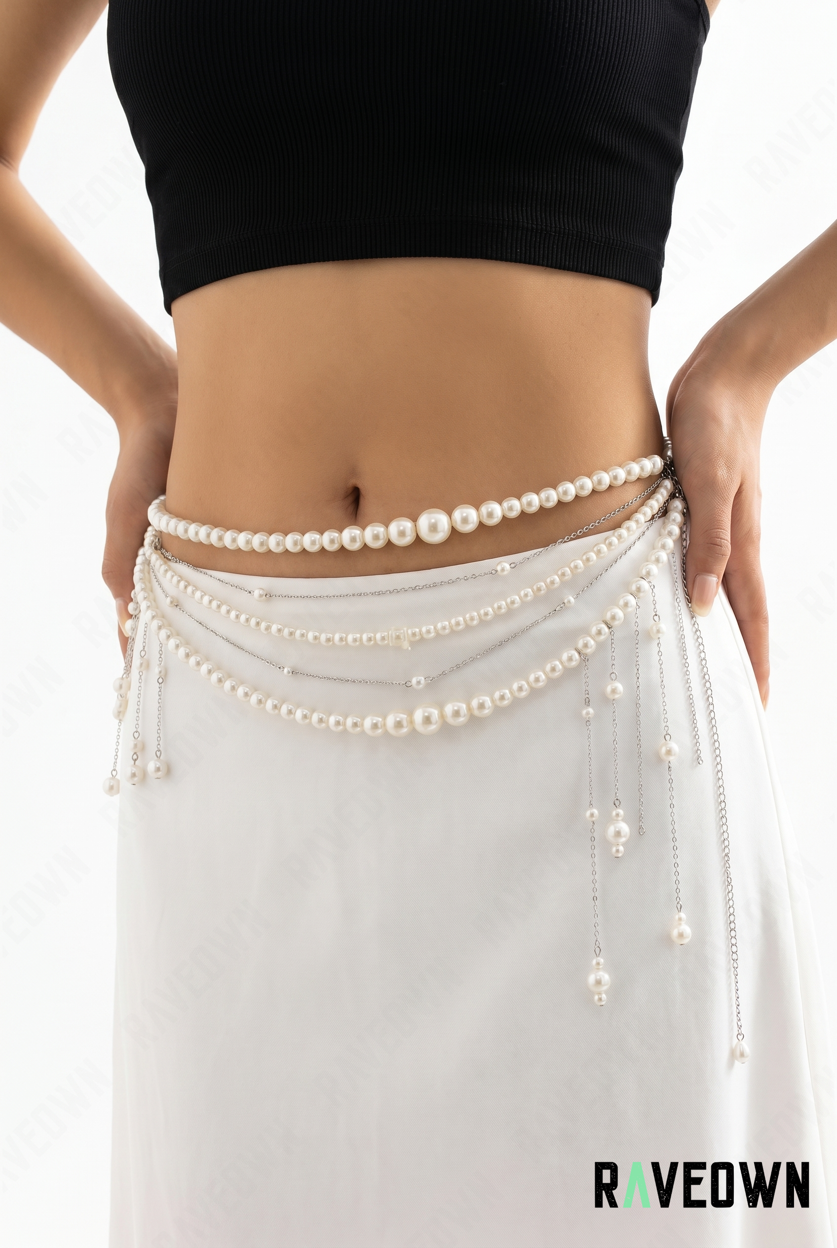 Chaîne de Taille – Perles Longue Drapée | Hippie Boho