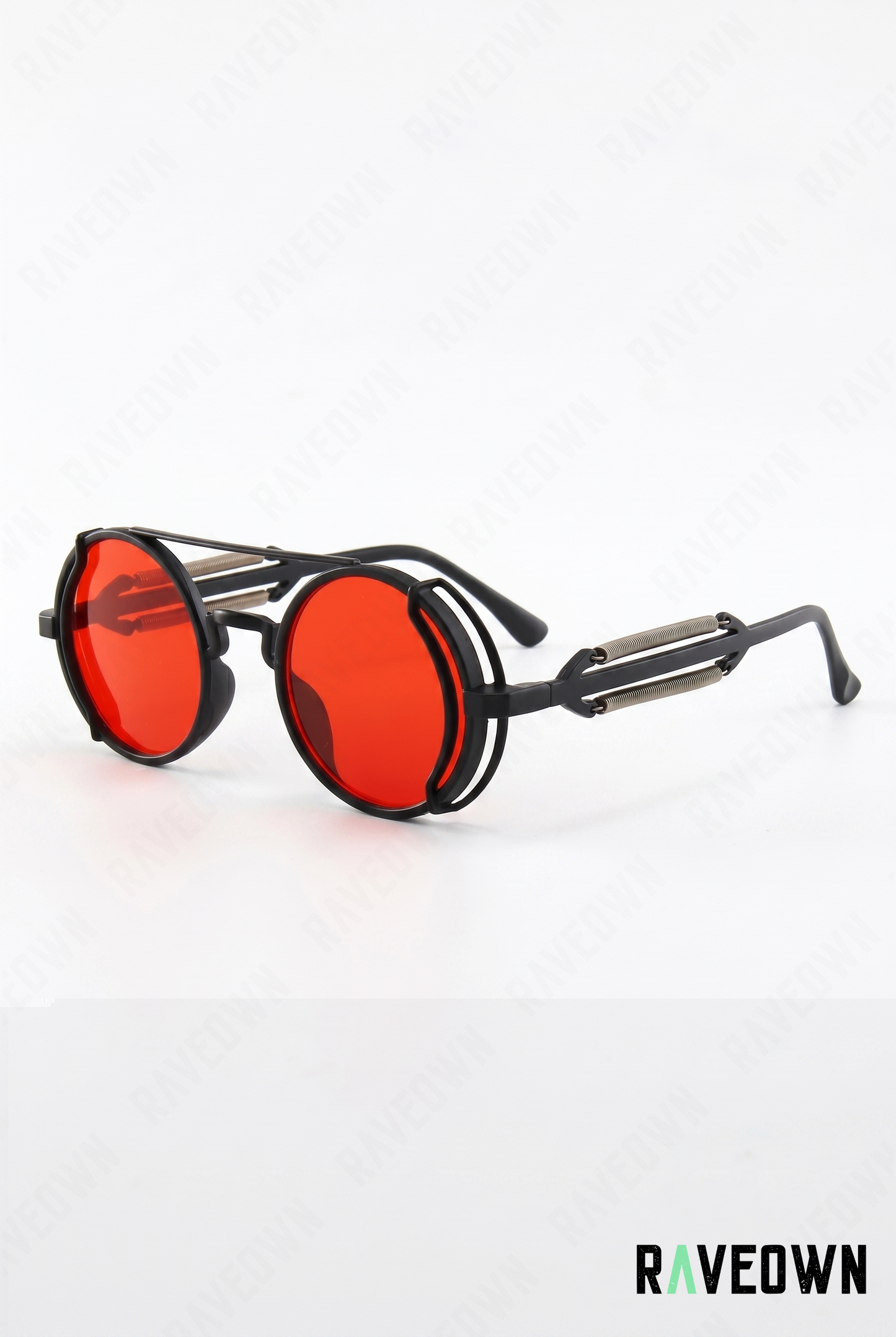 Lunettes De Soleil Rondes Steampunk Rétro | RÆVA
