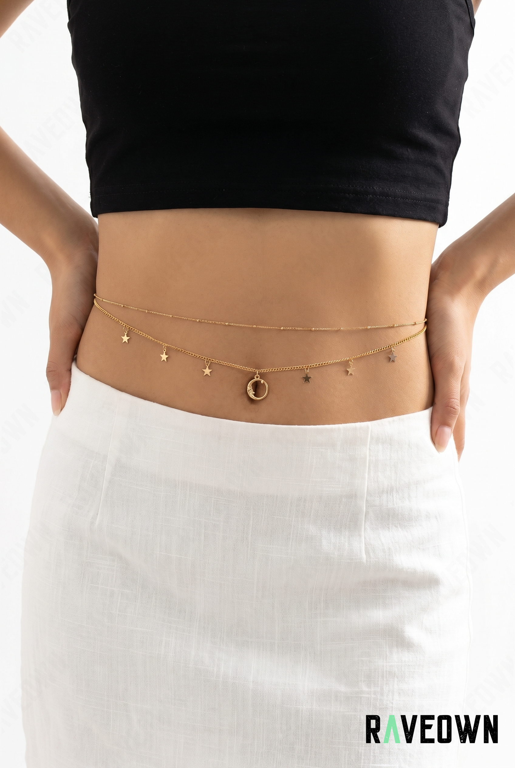 Chaîne de Taille Femme Étoiles | RÆVEN