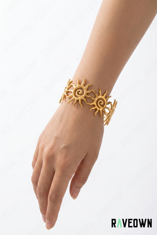 Manchette Soleils Dorés | Hippie Boho