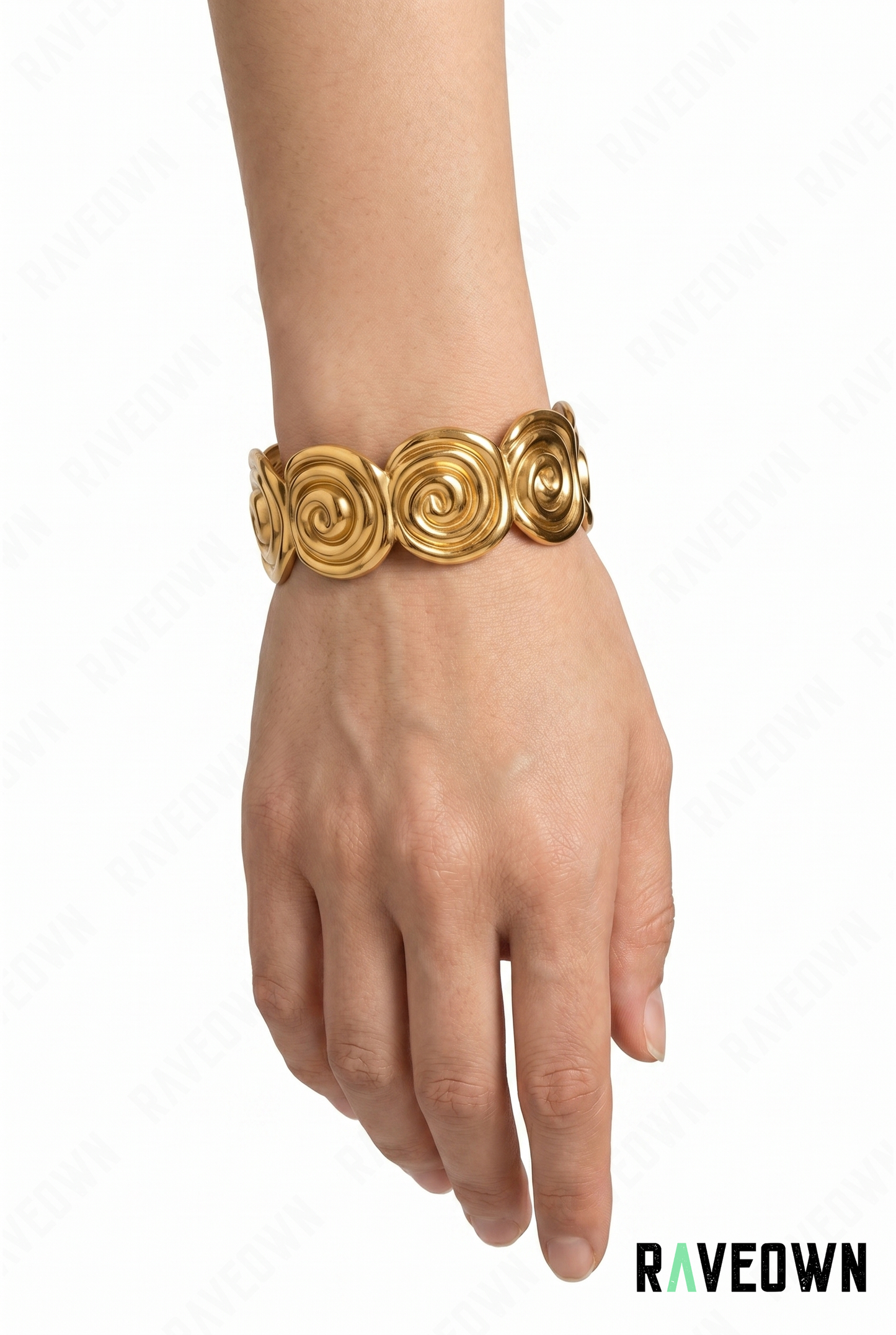 Bracelet Spirales Dorées | RÆVEN