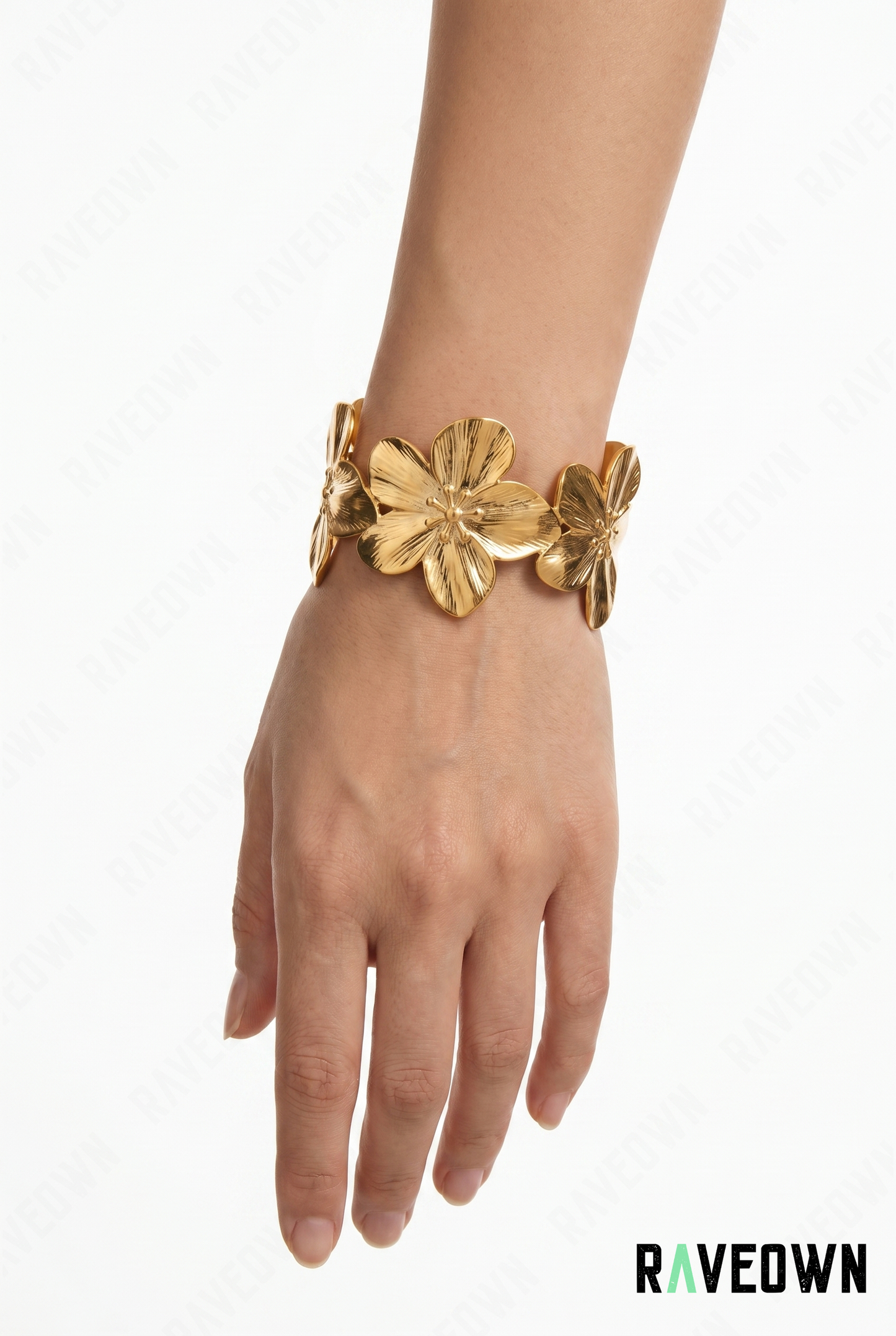 Bracelet Fleurs Dorées | Nektra