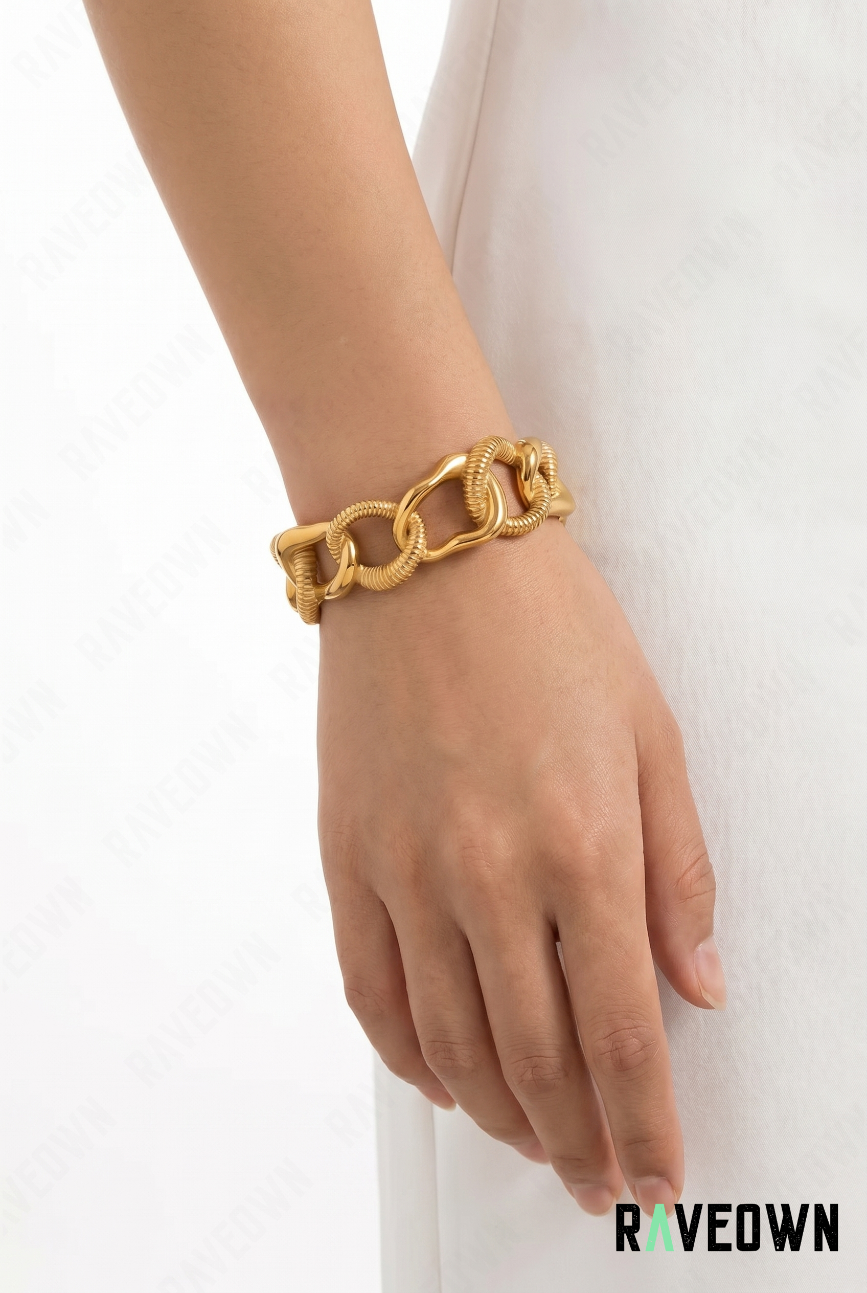 Bracelet Maillons Torsadés | RÆVEN