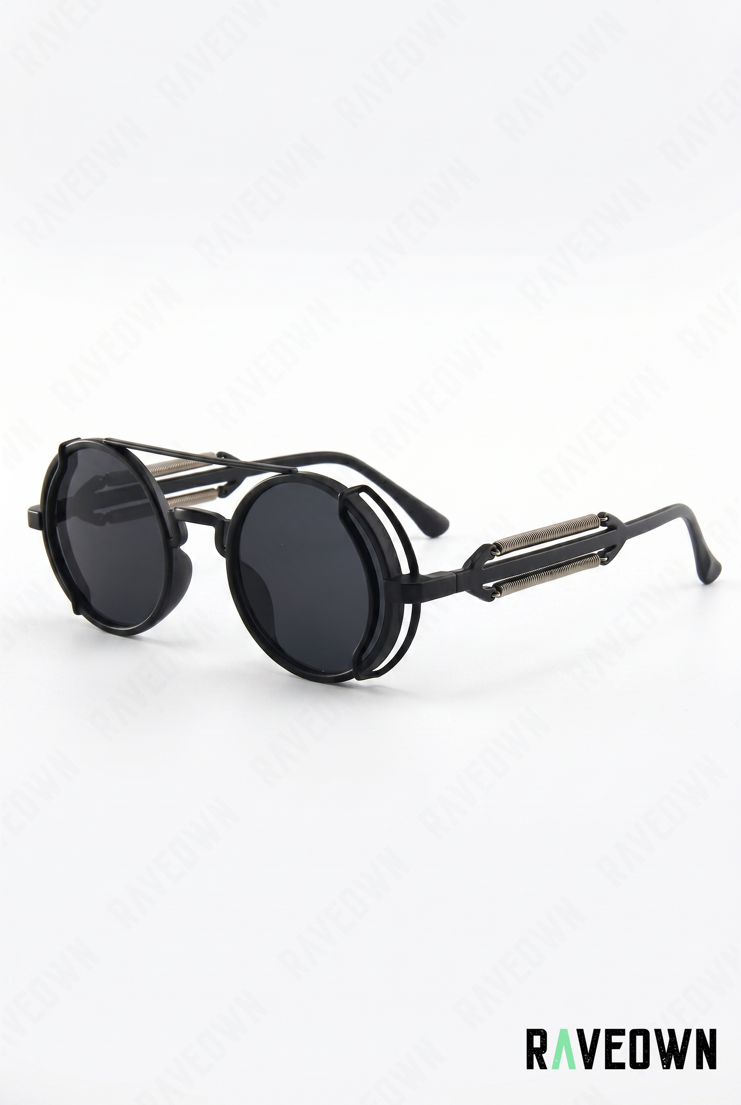 Lunettes De Soleil Rondes Steampunk Rétro | RÆVA