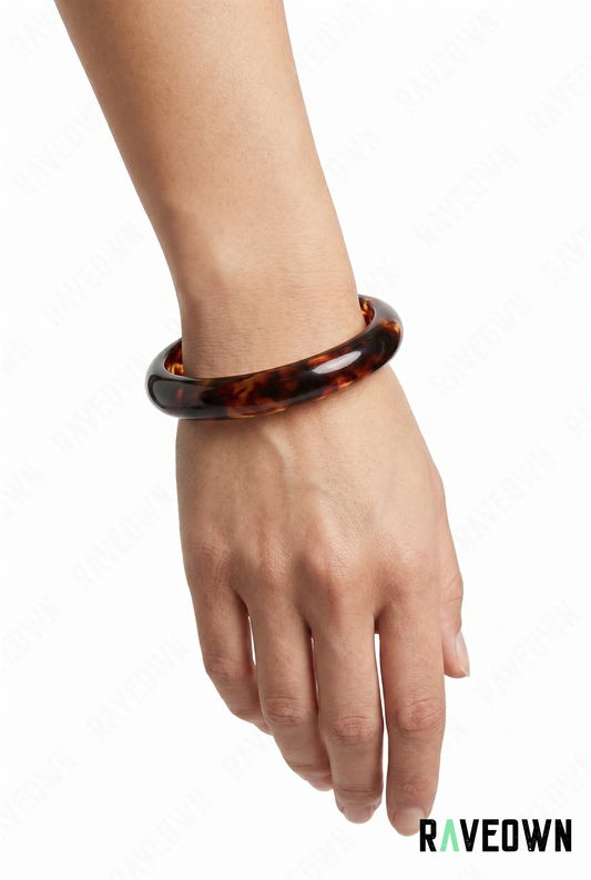 Bracelet Jonc Femme Marron Foncé