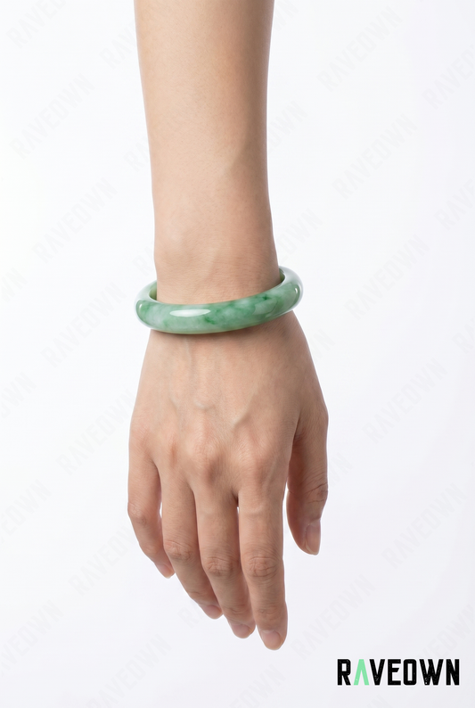 Bracelet Femme Vert Menthe Marbré