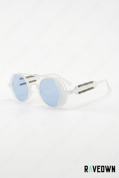 Lunettes De Soleil Rondes Steampunk Rétro | RÆVA