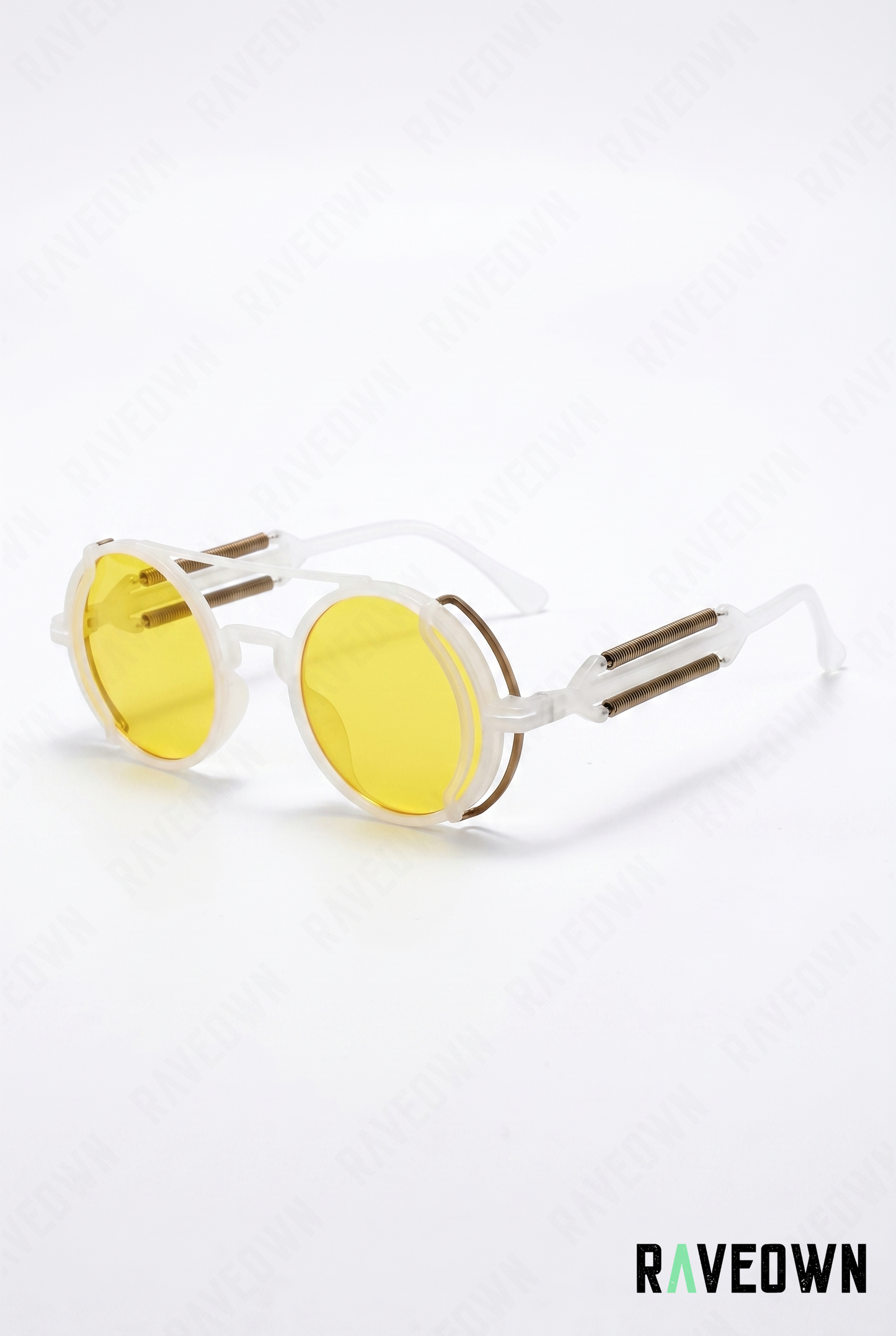 Lunettes De Soleil Rondes Steampunk Rétro | RÆVA