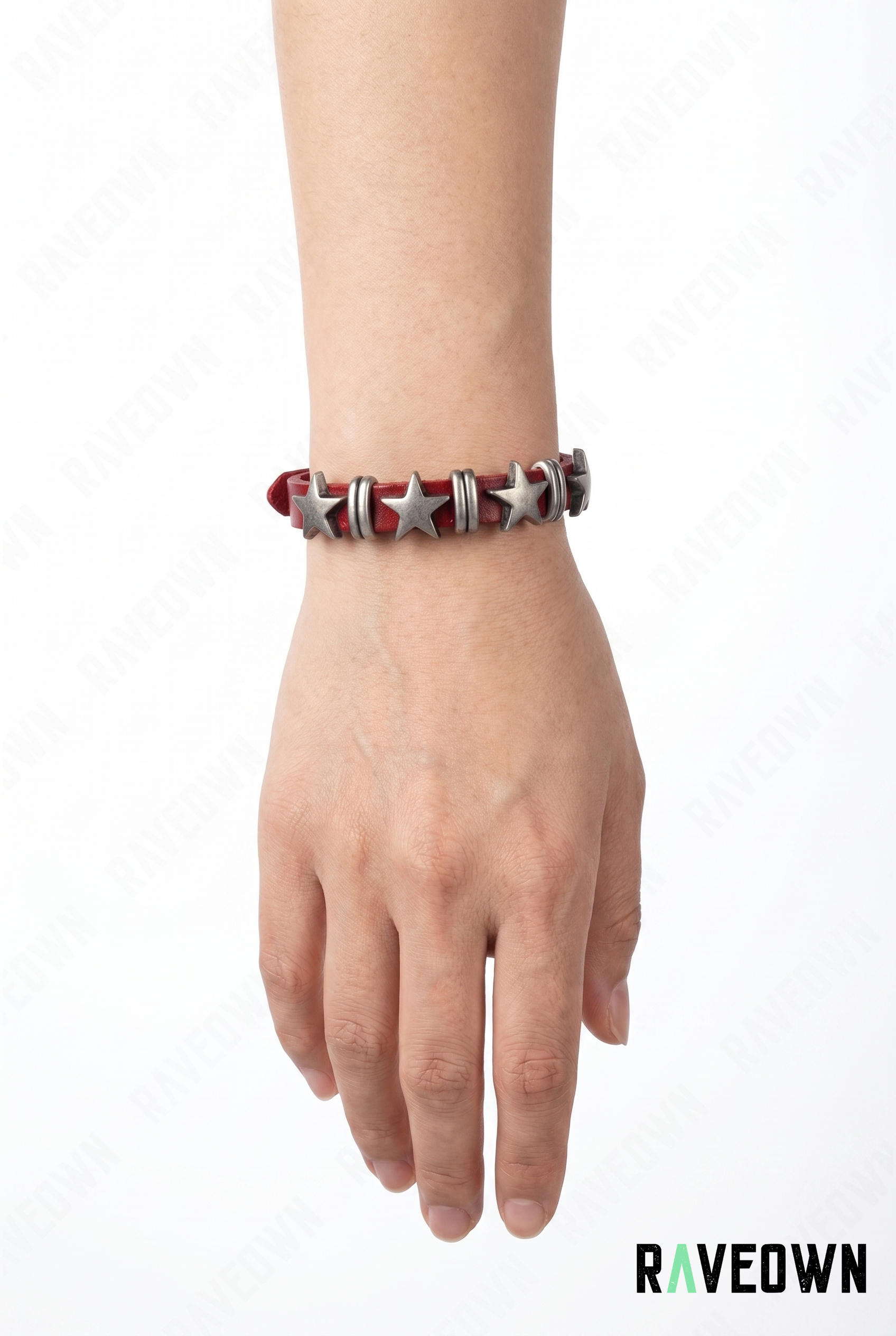 Bracelet Cuir Étoiles Rock | RÆVEN