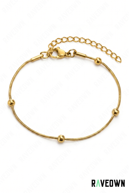 Bracelet Chaîne Femme – Doré Empilable | RÆVEN