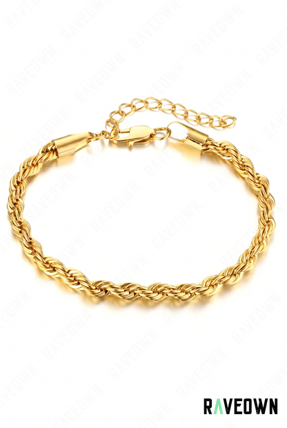 Bracelet Chaîne Femme – Doré Empilable | RÆVEN