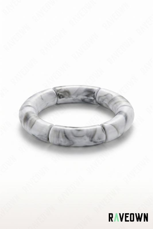 Bracelet Blanc Marbré