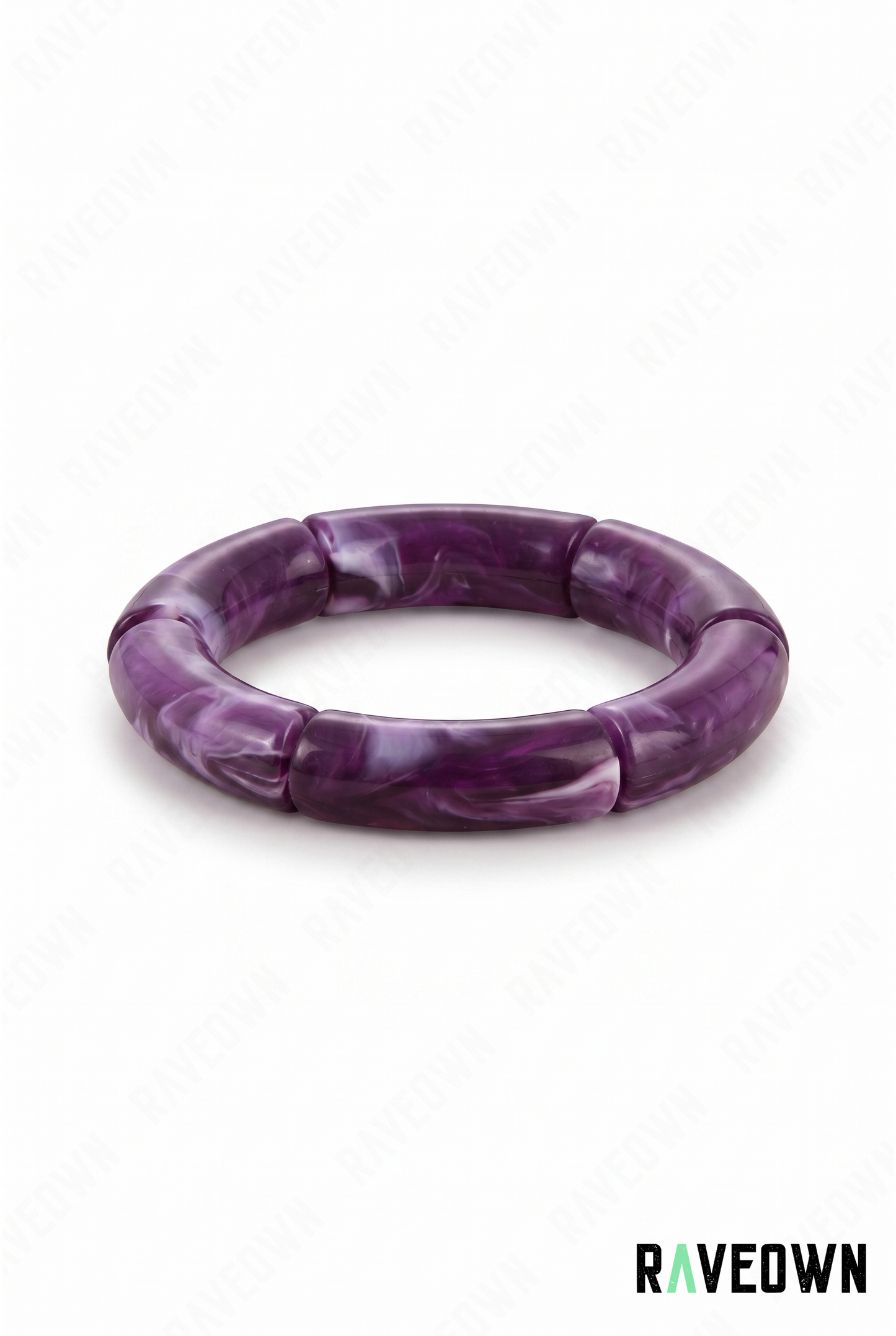 Bracelet Violet Marbré