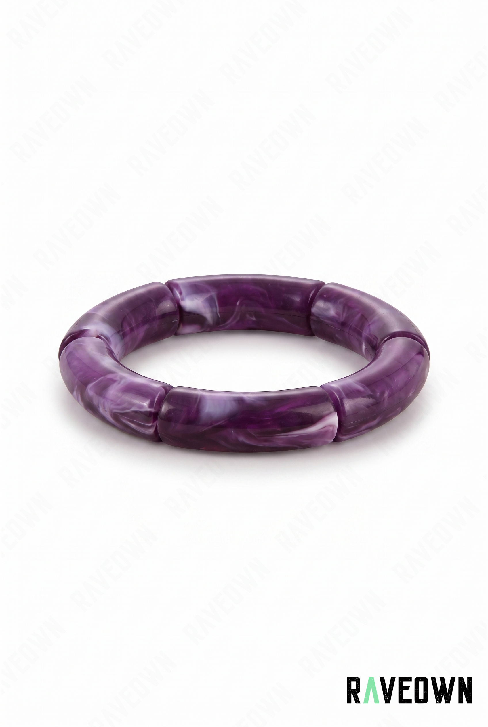 Bracelet Violet Marbré