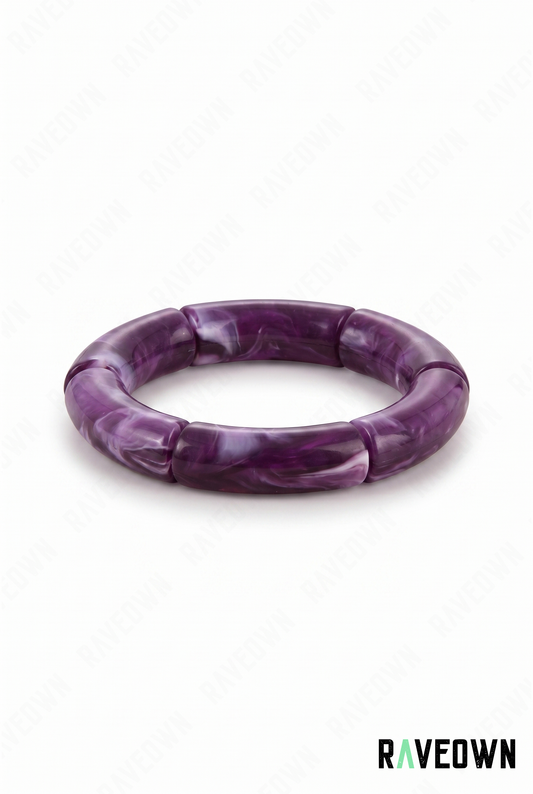 Bracelet Violet Marbré