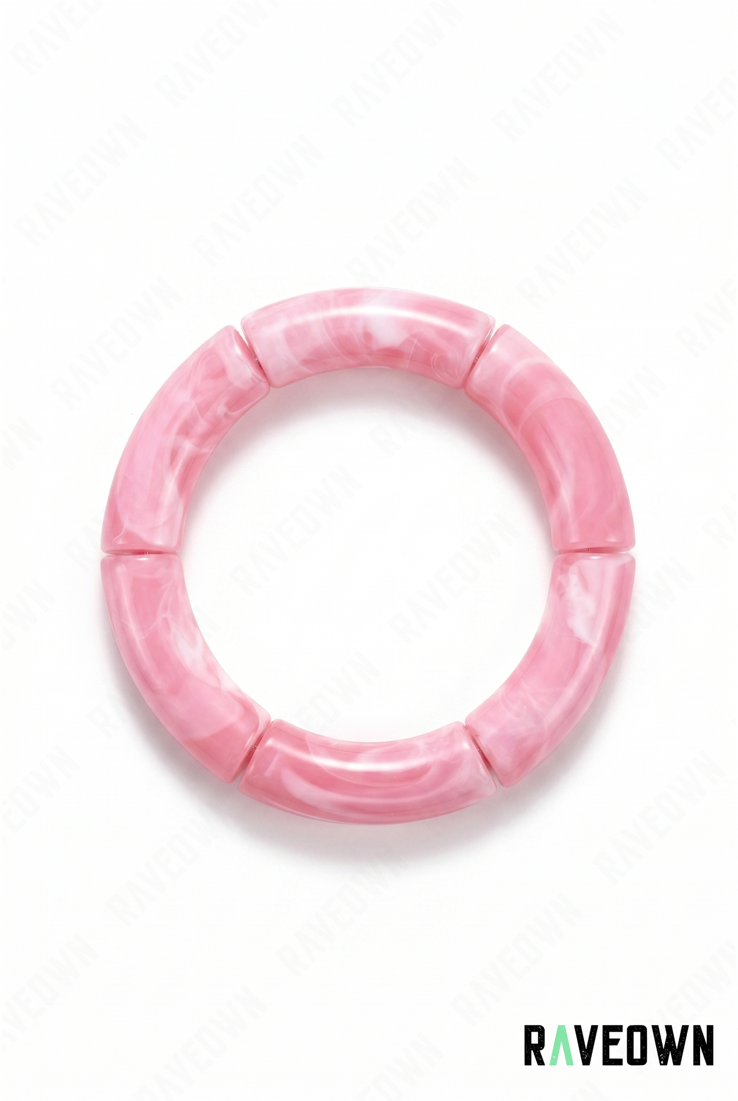 Bracelet Rose Bonbon Marbré