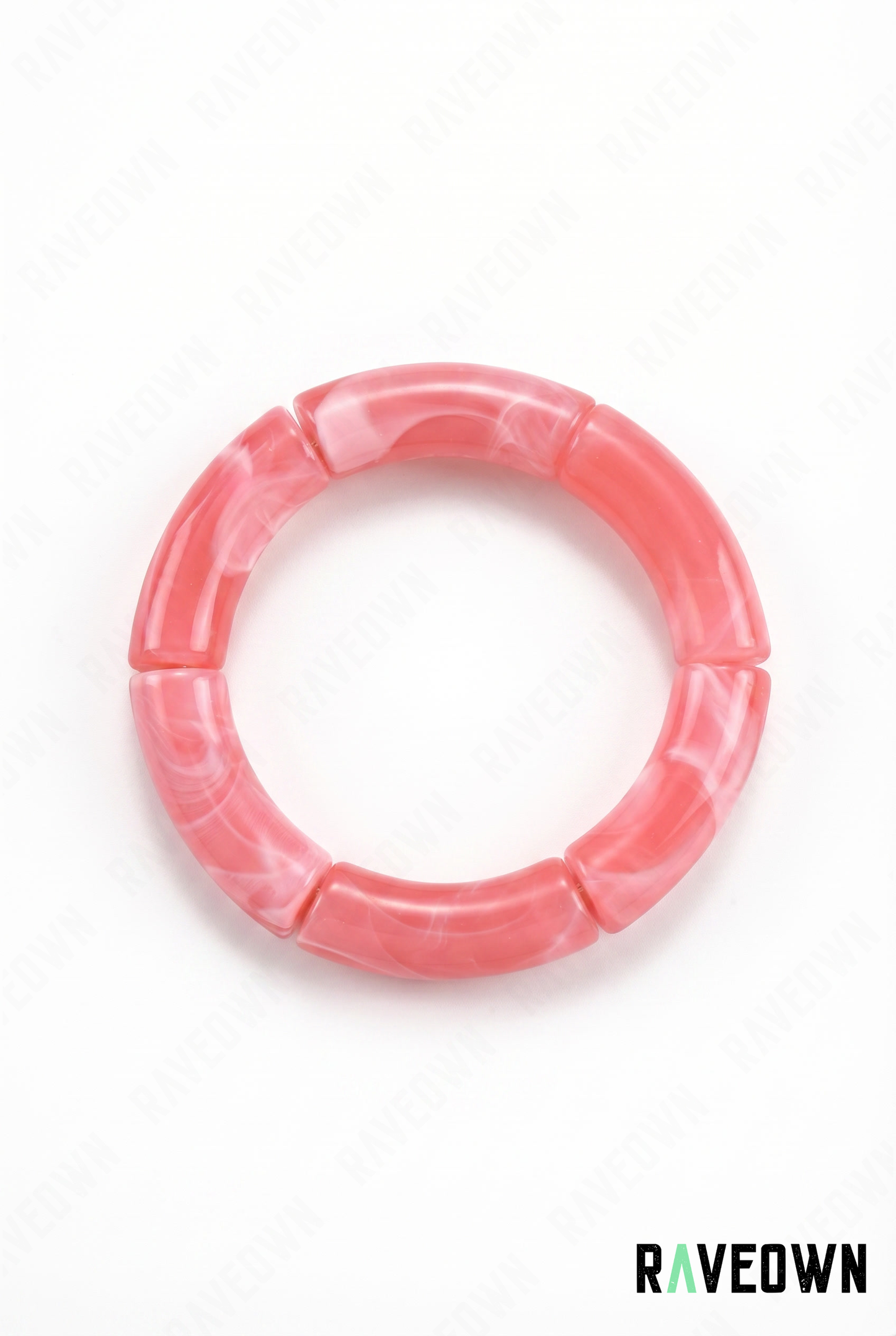 Bracelet Jonc Rose Corail