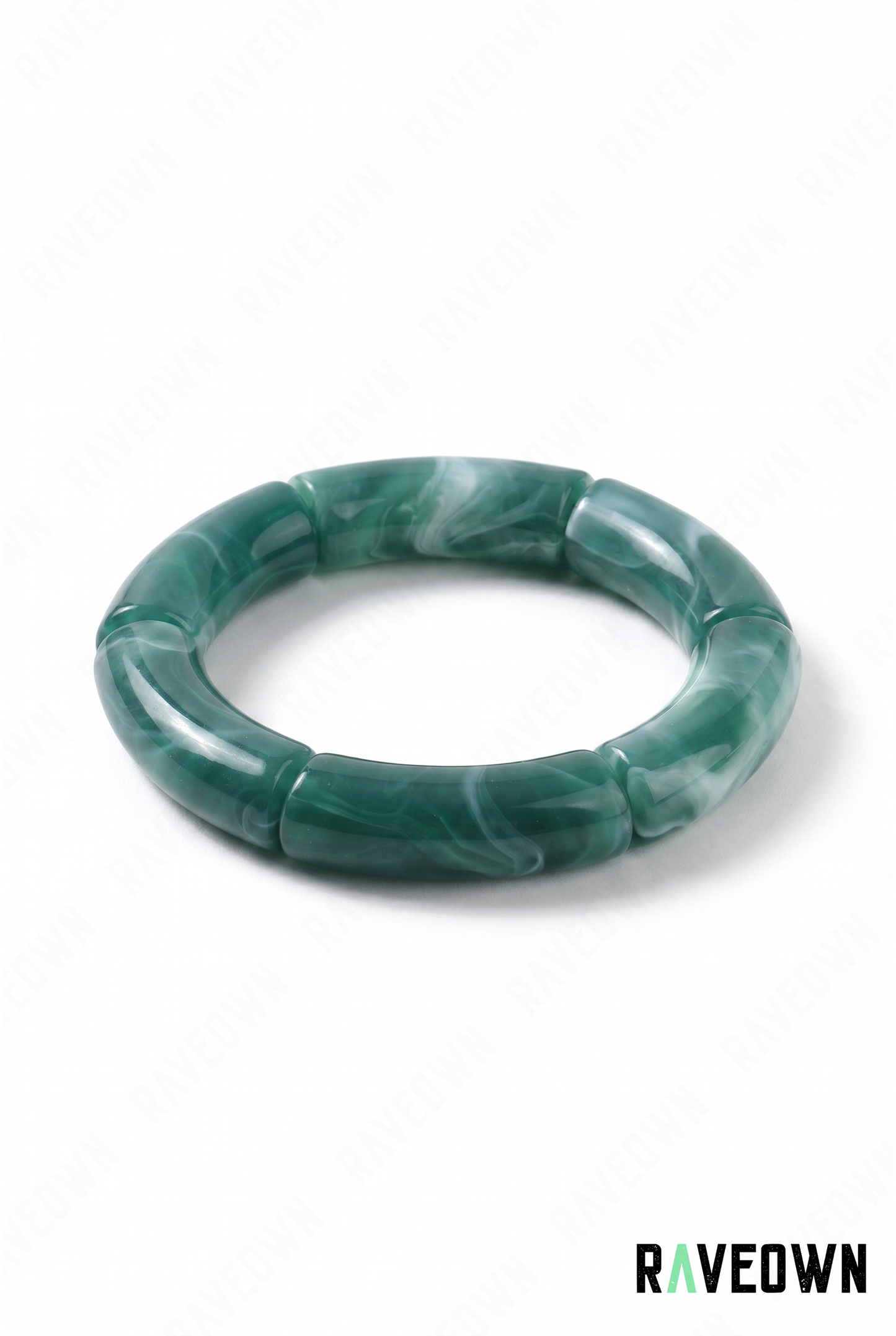 Bracelet Vert Marbré