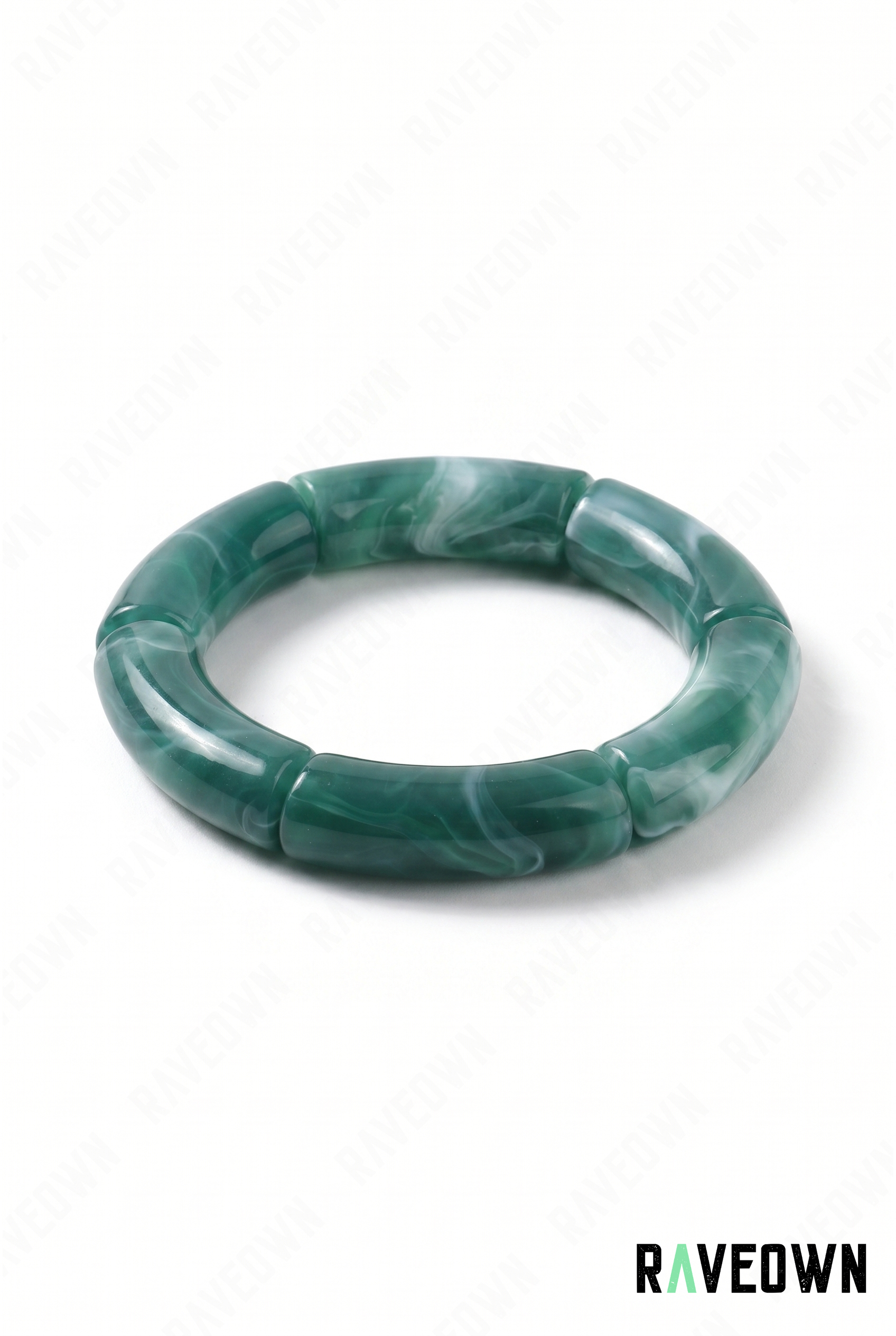 Bracelet Vert Marbré