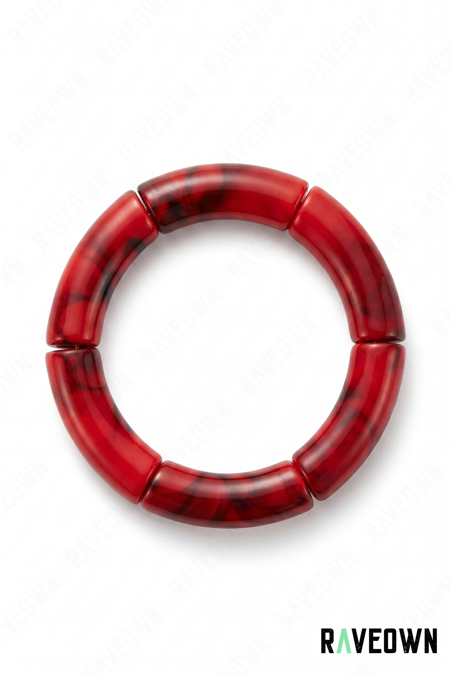 Bracelet Rouge Marbré
