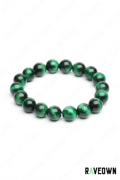 Bracelet Œil de Tigre Vert Femme | Nektra